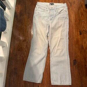 Light blue straight cropped Jeans